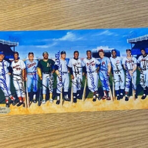 Signed 6 1/2 x. 11 litho Of 11 members of the 500